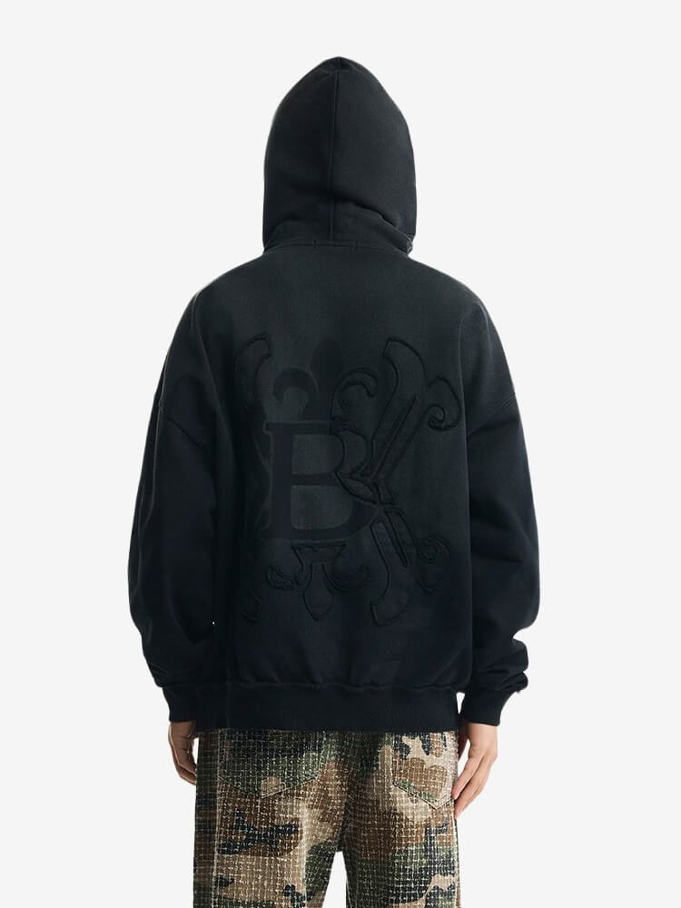 BRÛLER D’AMOUR — Худи Ombre Brûlée Graphite (Garment Wash)