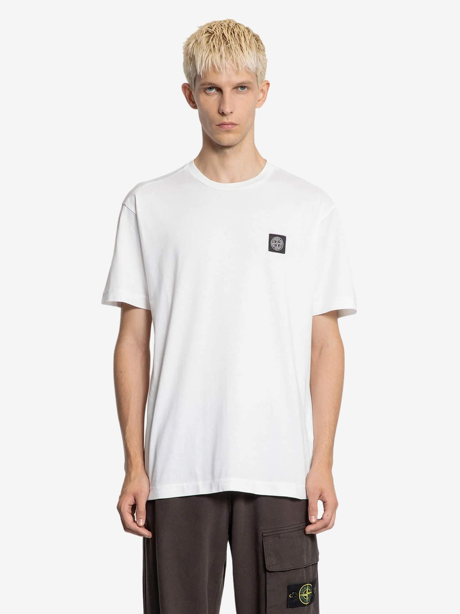 STONE ISLAND — Футболка 60/2 Tee White