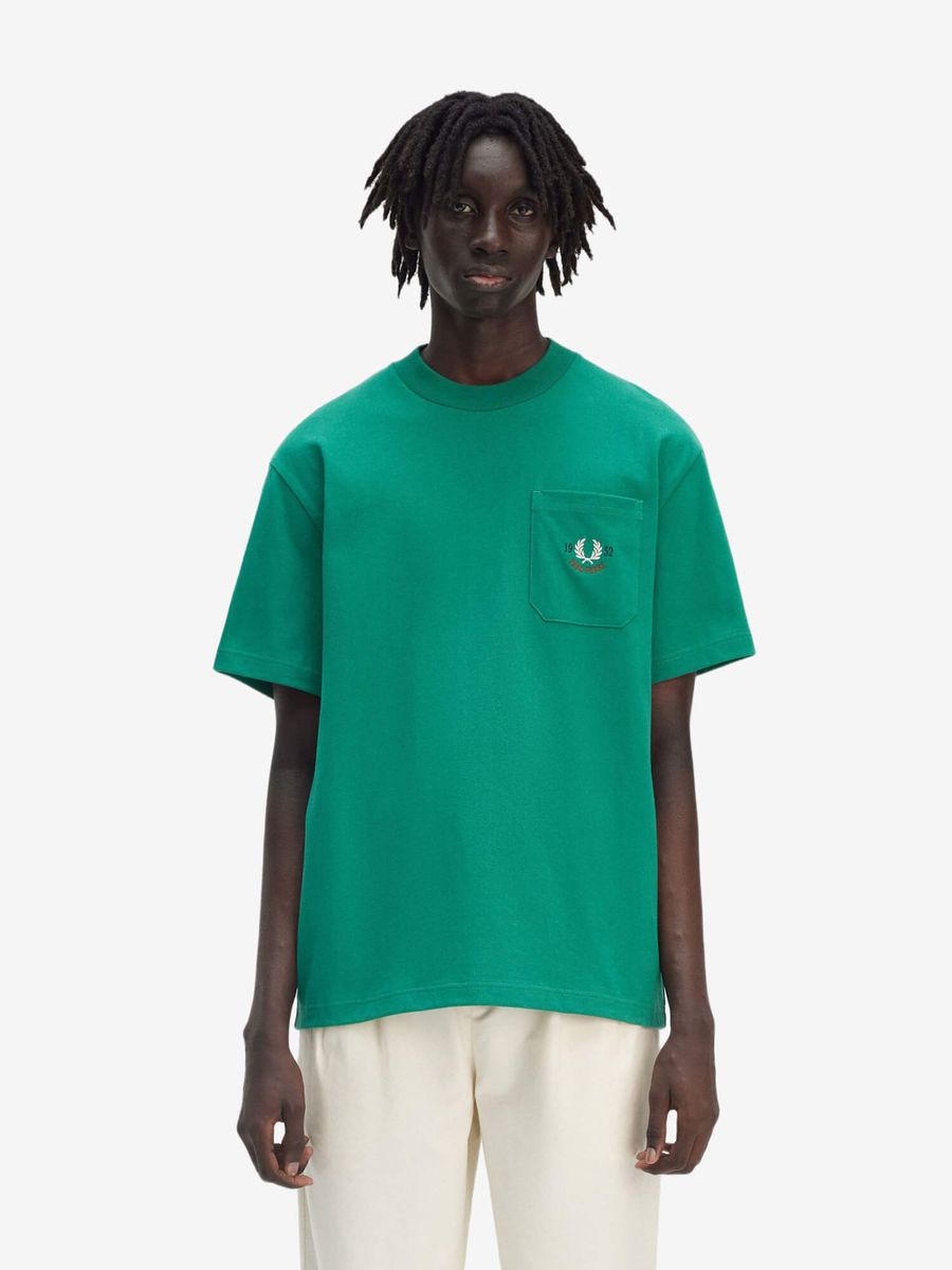 FRED PERRY — Футболка Relaxed 1952 Label Green