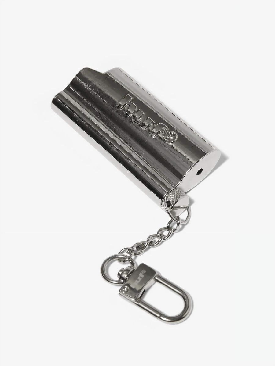 HUF — Чехол для зажигалки Burner Lighter Sleeve Keychain Silver