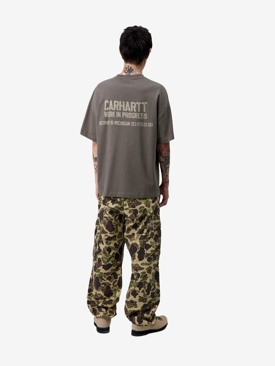 CARHARTT WIP — Футболка S/S Distance Tee Graphite (Stone Dyed)