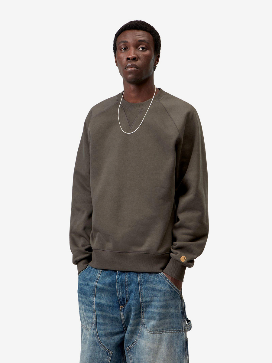 CARHARTT WIP — Свитшот Chase Shungite/Gold