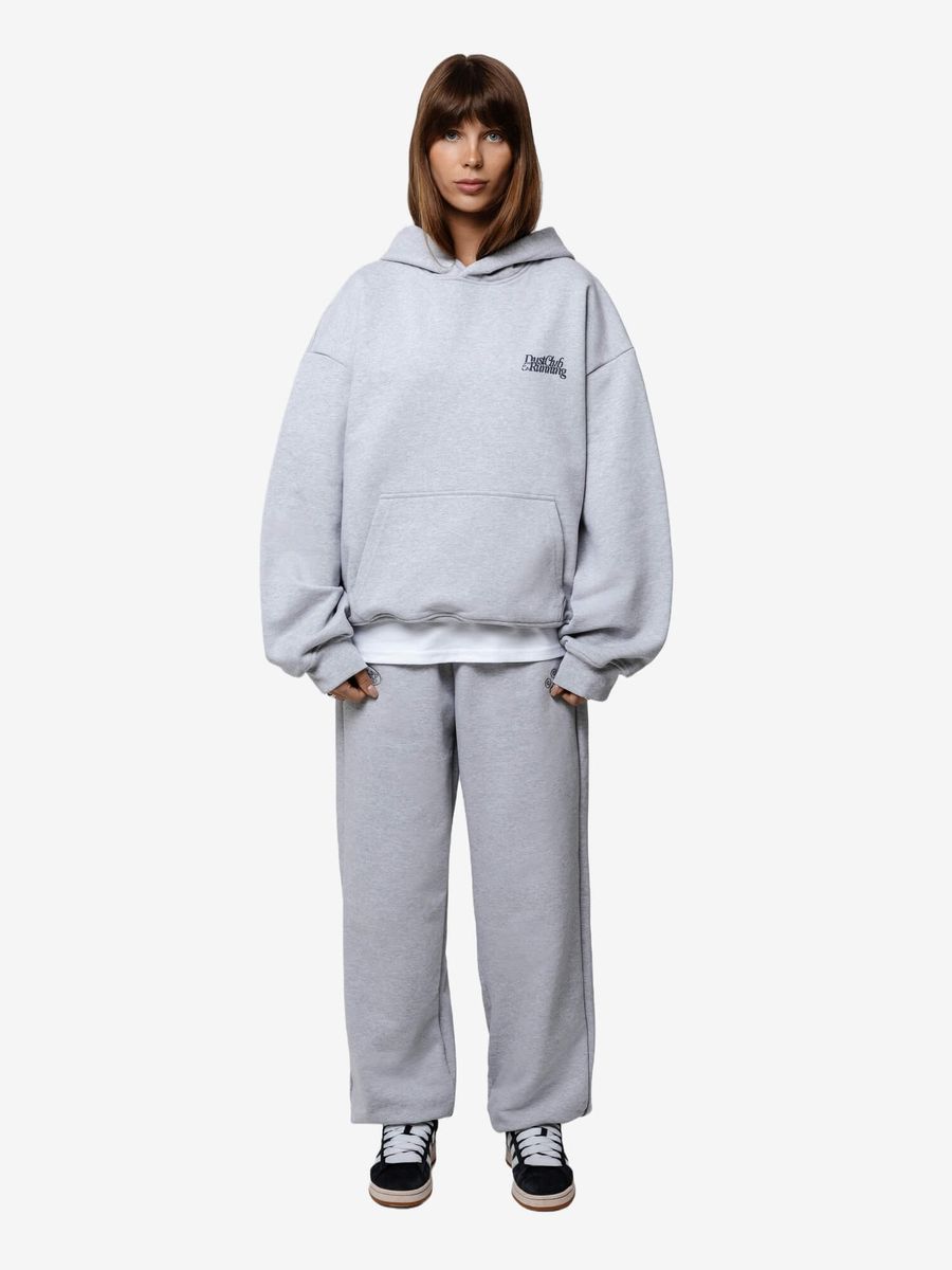 DISSIDENT — Штаны Buttons Heavy Sweatpants Grey Melange
