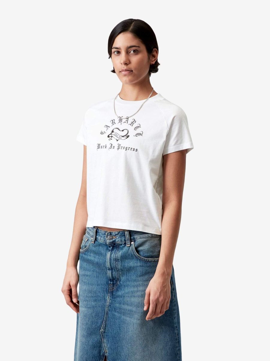 CARHARTT WIP — Футболка W' SS Honest Work T-Shirt White/Black