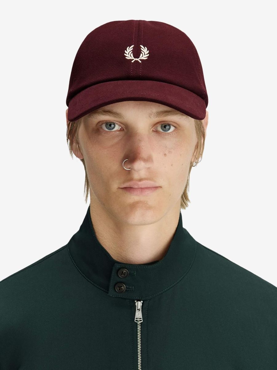 FRED PERRY — Кепка Pique Classic Cao Oxblood