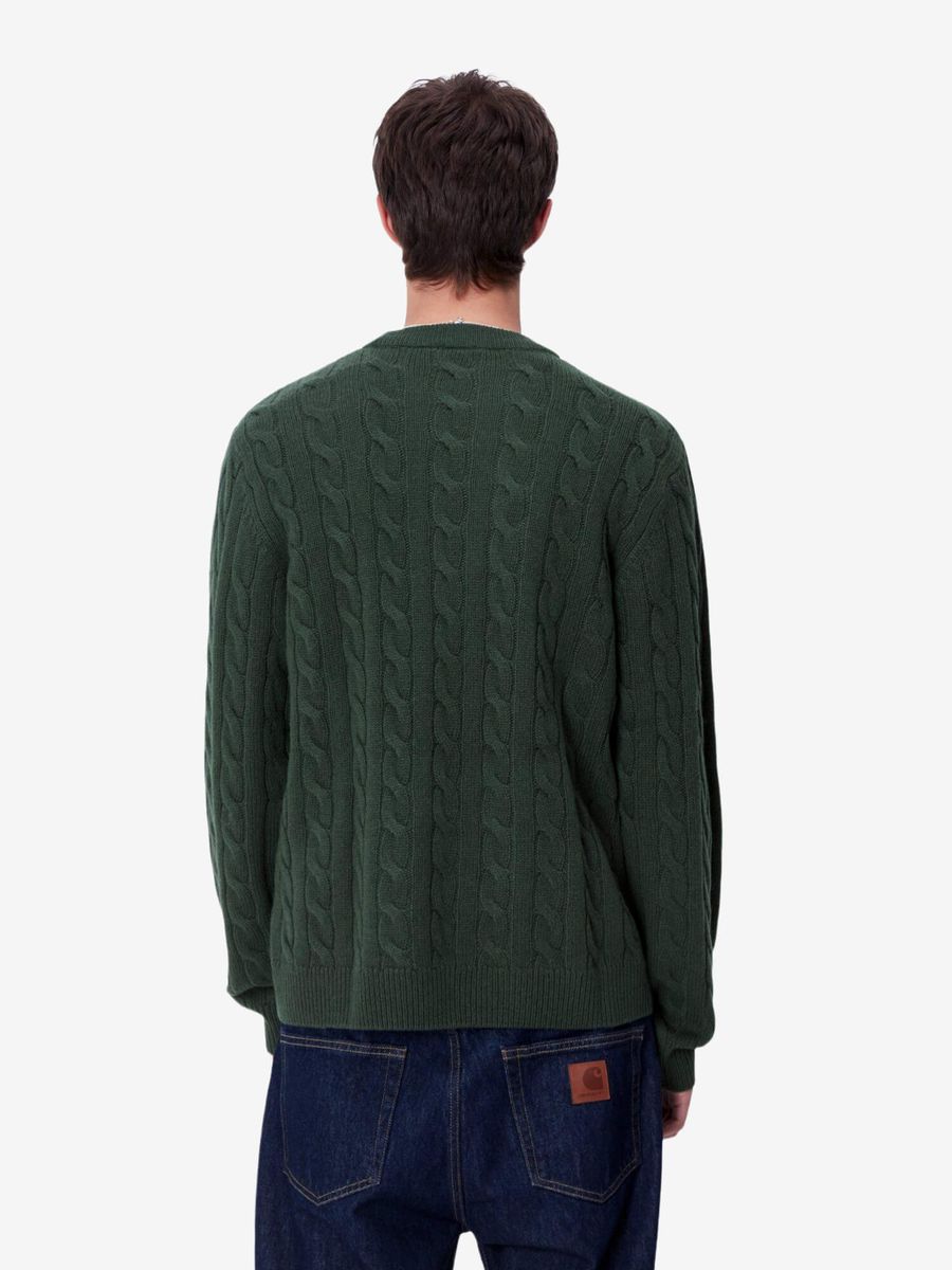 CARHARTT WIP — Свитер Вязаный Signature Sycamore Tree/Dusty Rose