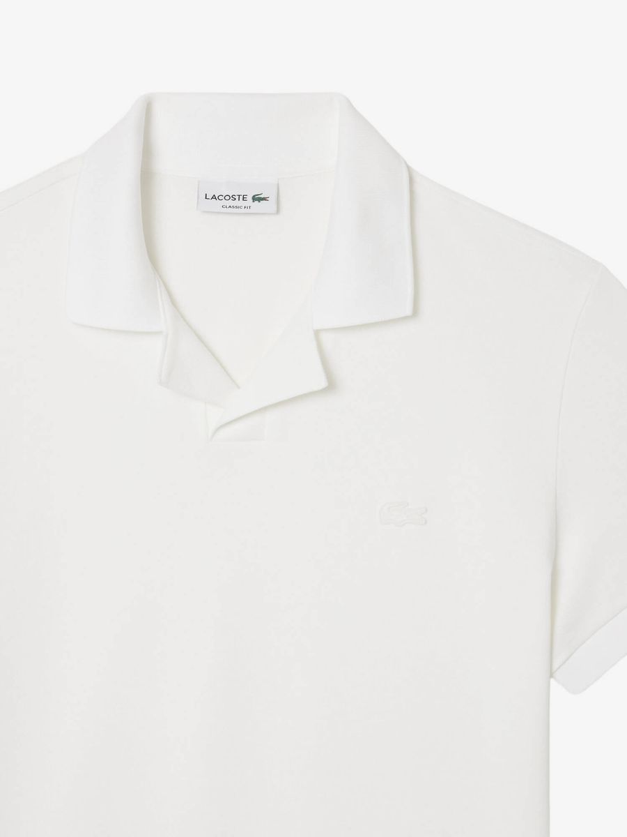 LACOSTE — Футболка Поло Open Neck Paris White