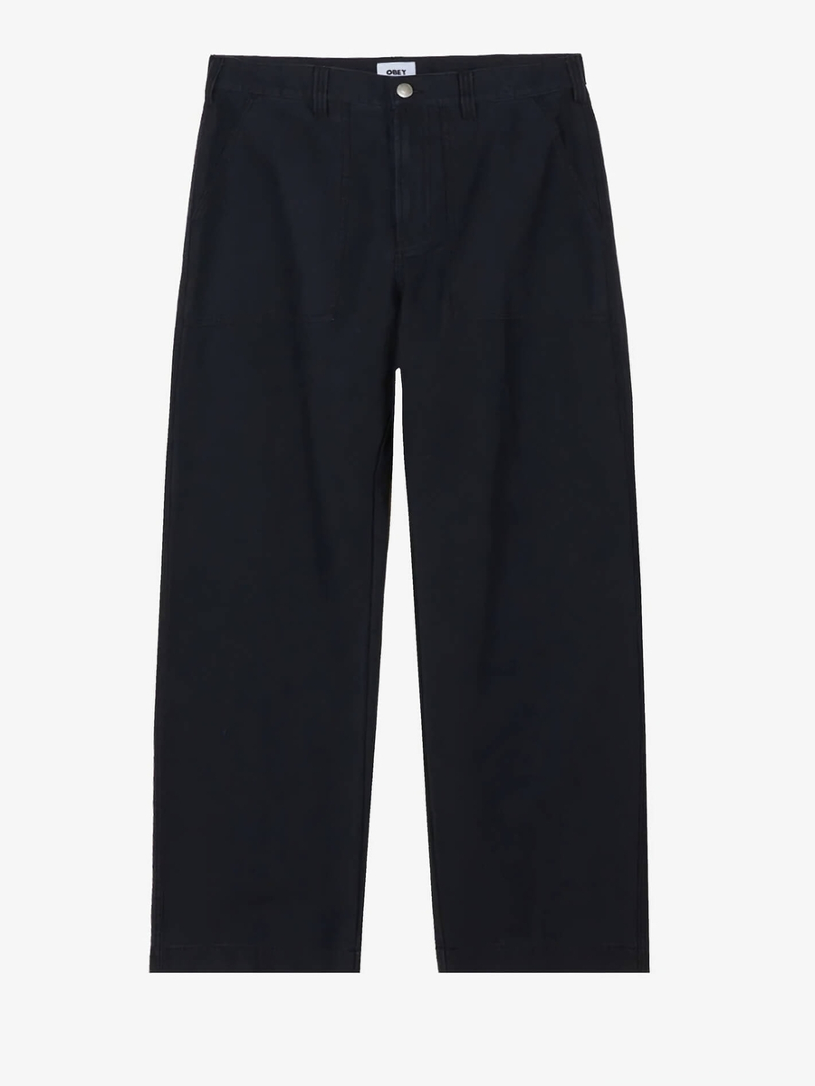 OBEY — Штаны Baggy Utility Pant Anthracite Faded Wash