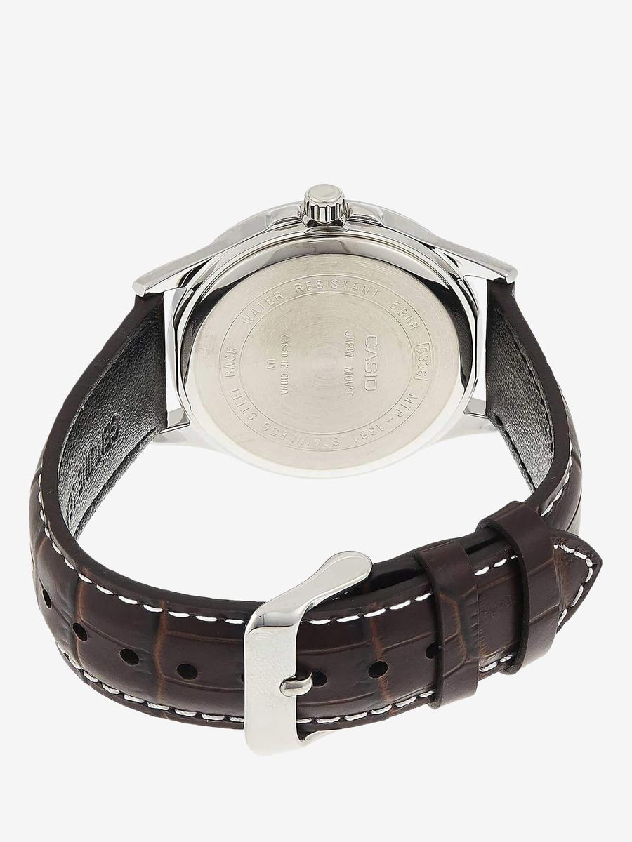 CASIO — Часы Casio Collection MTP-1381L-7A Steel Grey/Brown Leather