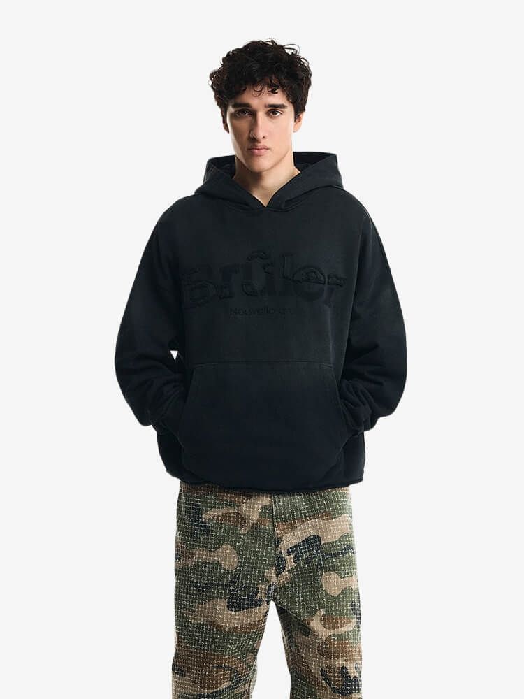 BRÛLER D’AMOUR — Худи Ombre Brûlée Graphite (Garment Wash)