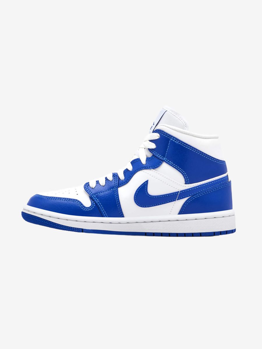 NIKE — Кроссовки Air Jordan 1 Mid White/Hyper Royal