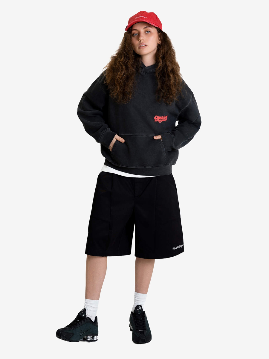 DISSIDENT — Шорты Graduate Wide Shorts in Black