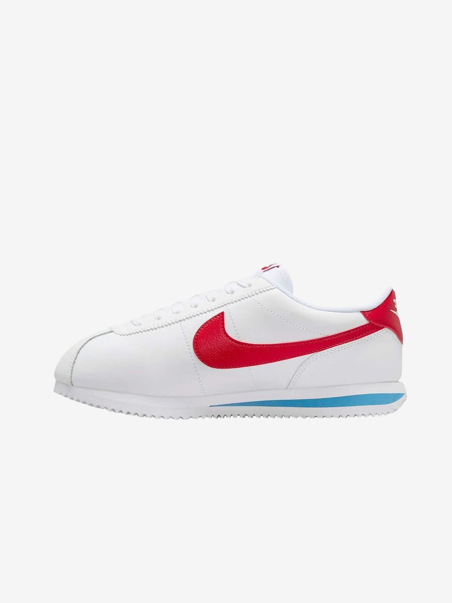 NIKE — Кроссовки W Cortez Leather White/Red/Blue