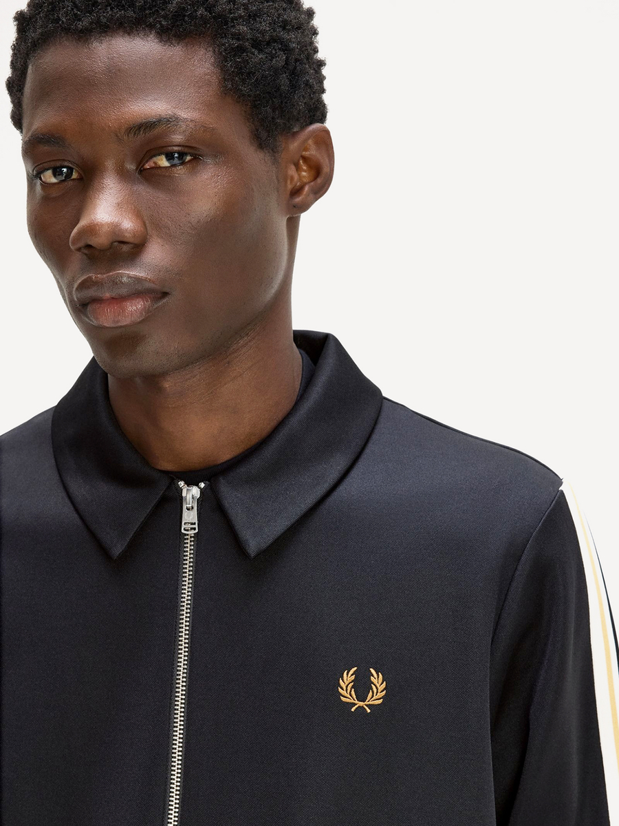 FRED PERRY — Олимпийка Tipped Tape Track Jacket Black