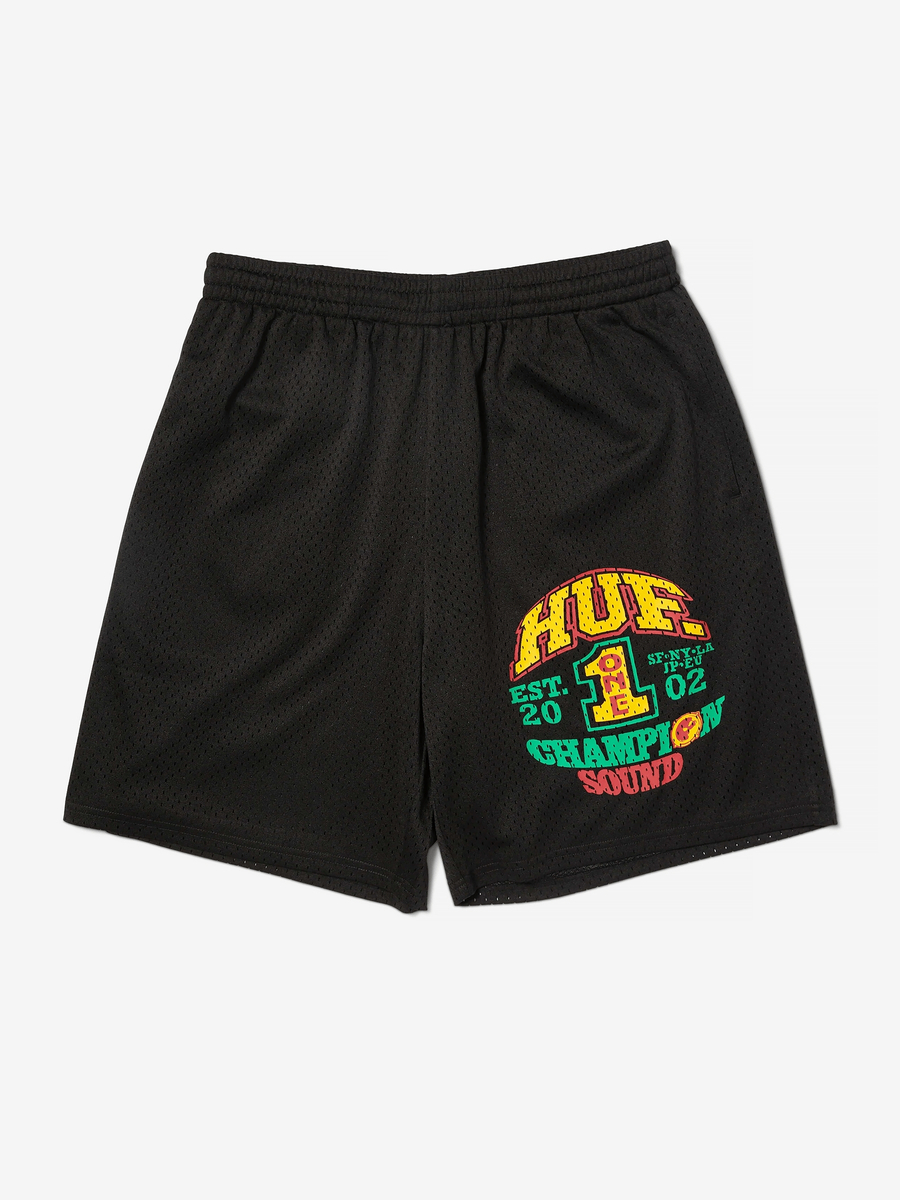 HUF — Шорты Champion Sound Mesh Black