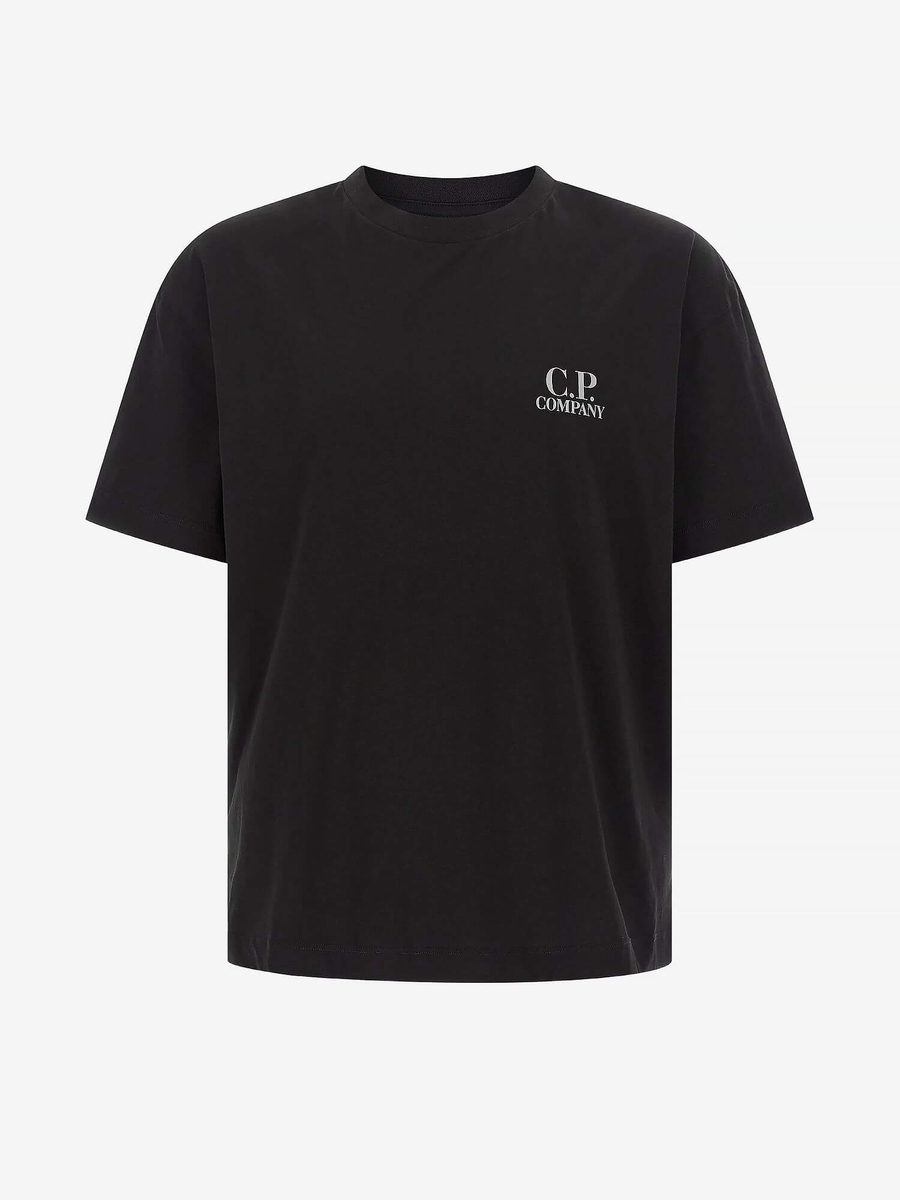 C.P. COMPANY — Футболка 30/1 Jersey SS Printed Graphics Black