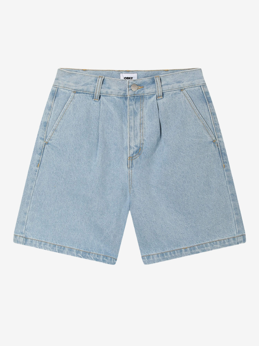 OBEY — Шорты W Eli II Plated Denim Short Cirrus