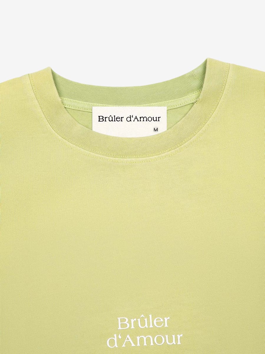 BRÛLER D’AMOUR — Футболка Liberté d'expression Lime