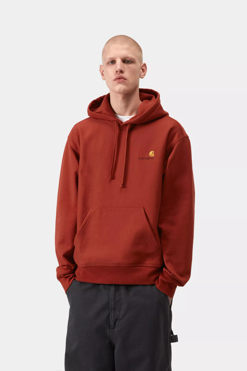 CARHARTT WIP — Худи American Script Oxide Red