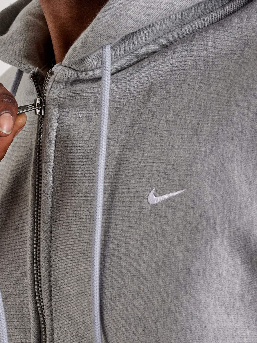 NIKE — Худи Solo Swoosh Fleece Full Zip Dark Heather Grey