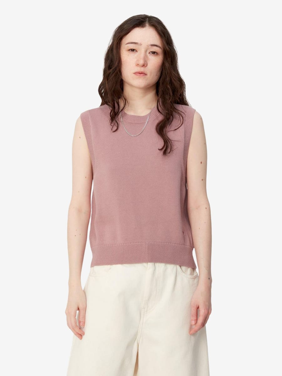 CARHARTT WIP — Жилет вязаный Chester Vest Glassy Pink