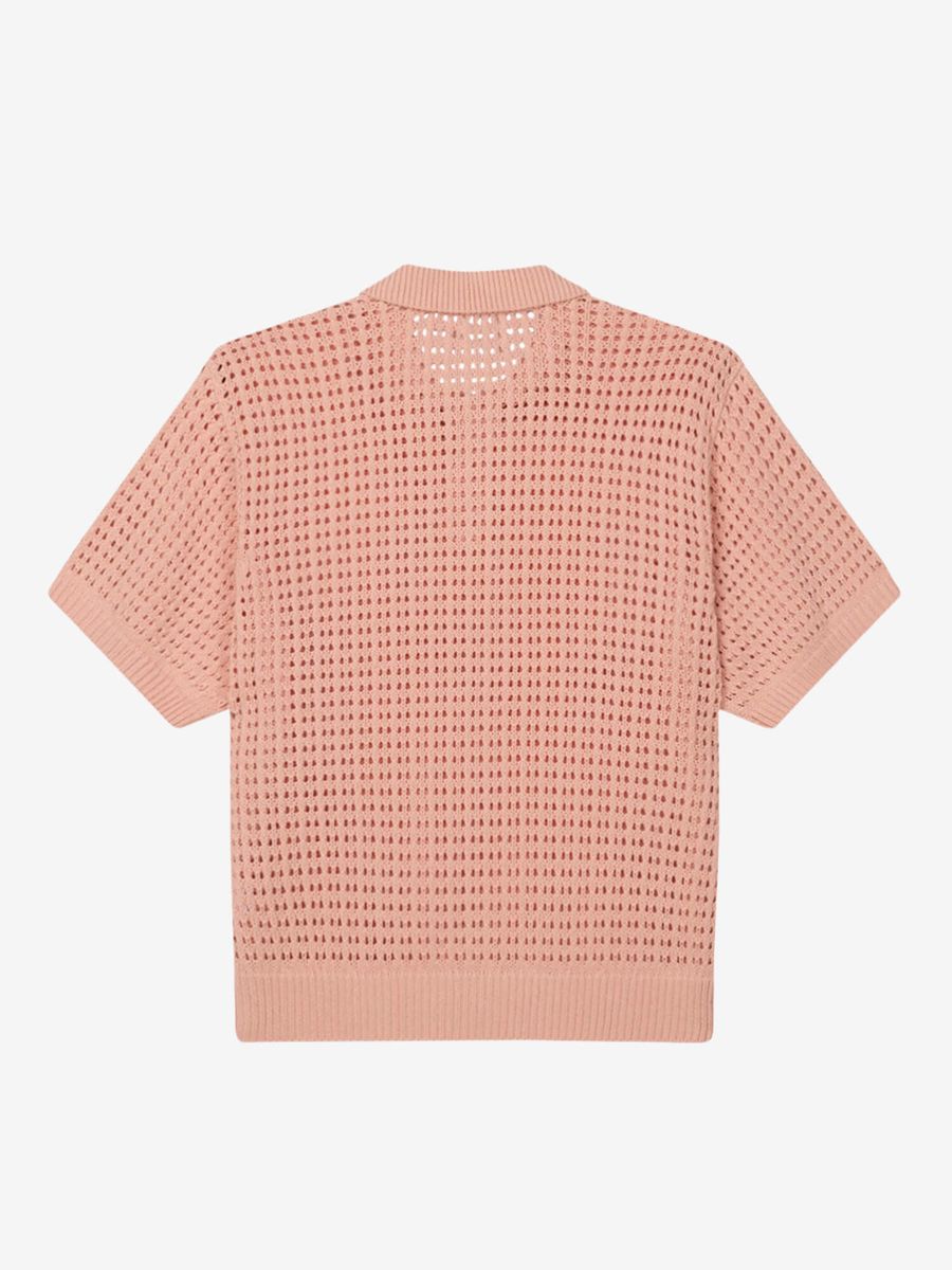OBEY — Поло вязанное Kody Polo Pale Pink