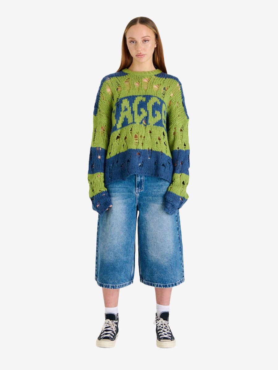 THE RAGGED PRIEST — Свитер Sublime Knit Blue/Green