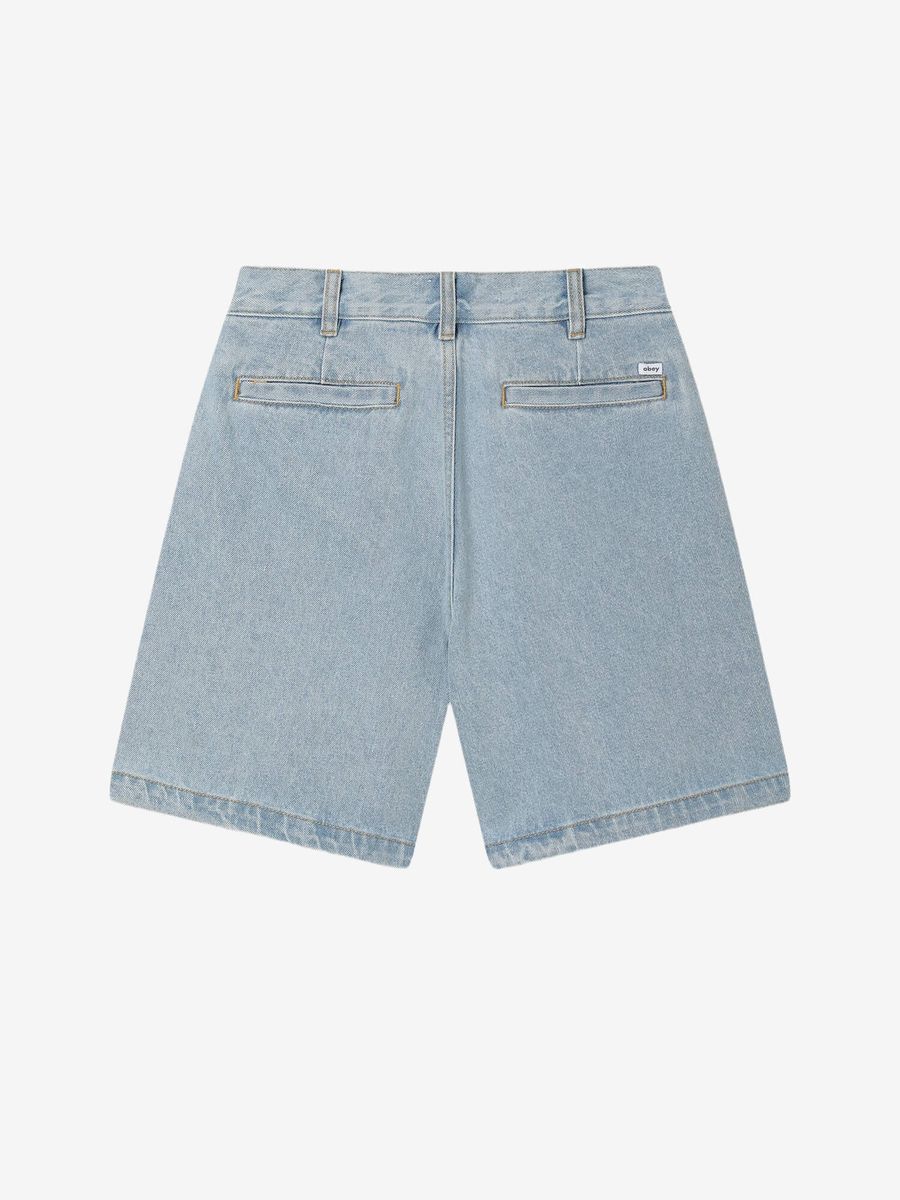 OBEY — Шорты W Eli II Plated Denim Short Cirrus