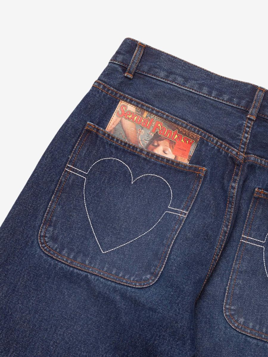 CARNE BOLLENTE — Джинсы Back Pocket Pleasures Washed Blue