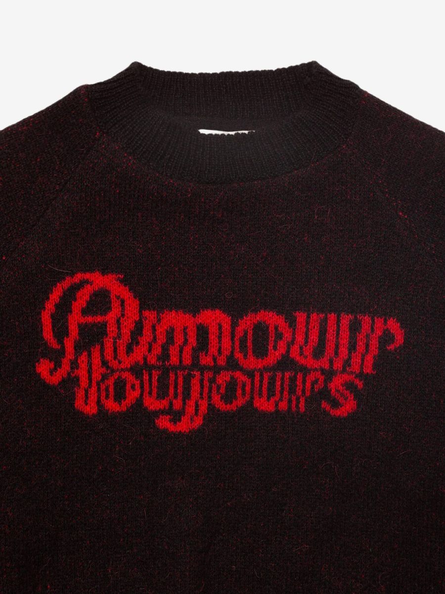 CARNE BOLLENTE — Свитер  Fuzzy Love Black/Red