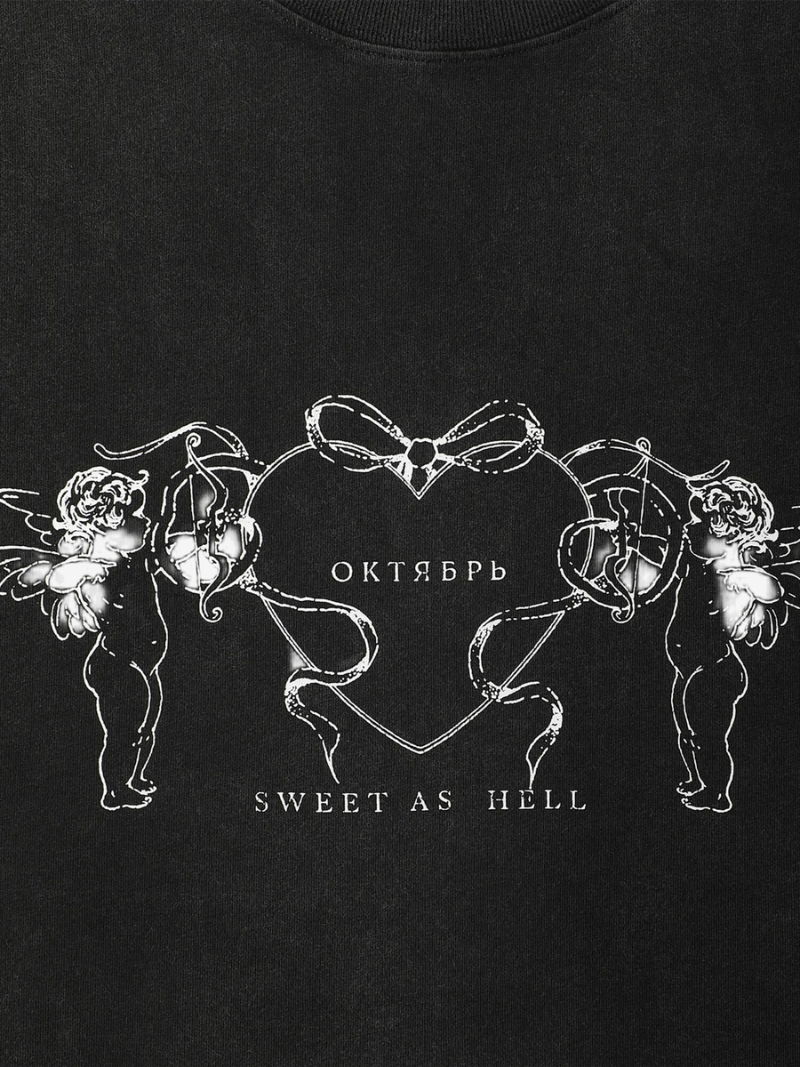ОКТЯБРЬ — Футболка AW'25 Sweet Hell Black