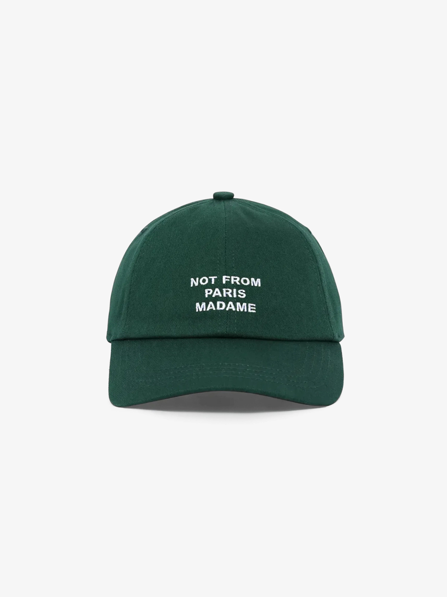 DRÔLE DE MONSIEUR — Кепка Slogan Cap Dark Green