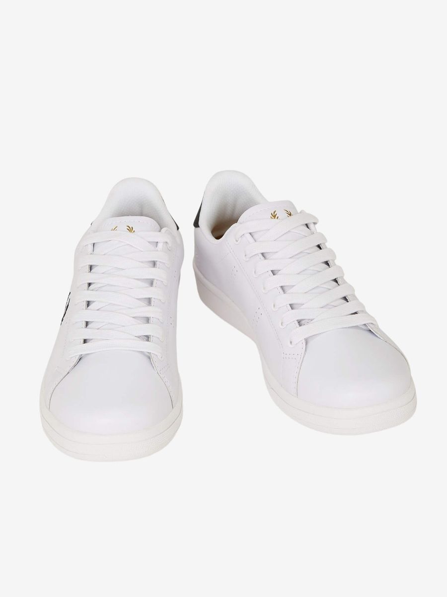 FRED PERRY — Кроссовки B721 Leather White/Navy