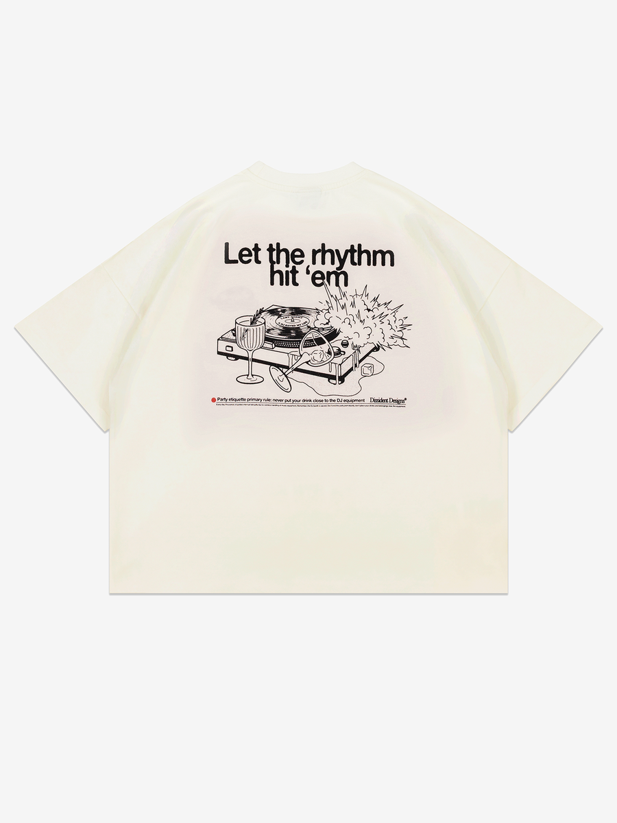 DISSIDENT — Футболка Rhythm Oversized Tee in Milk