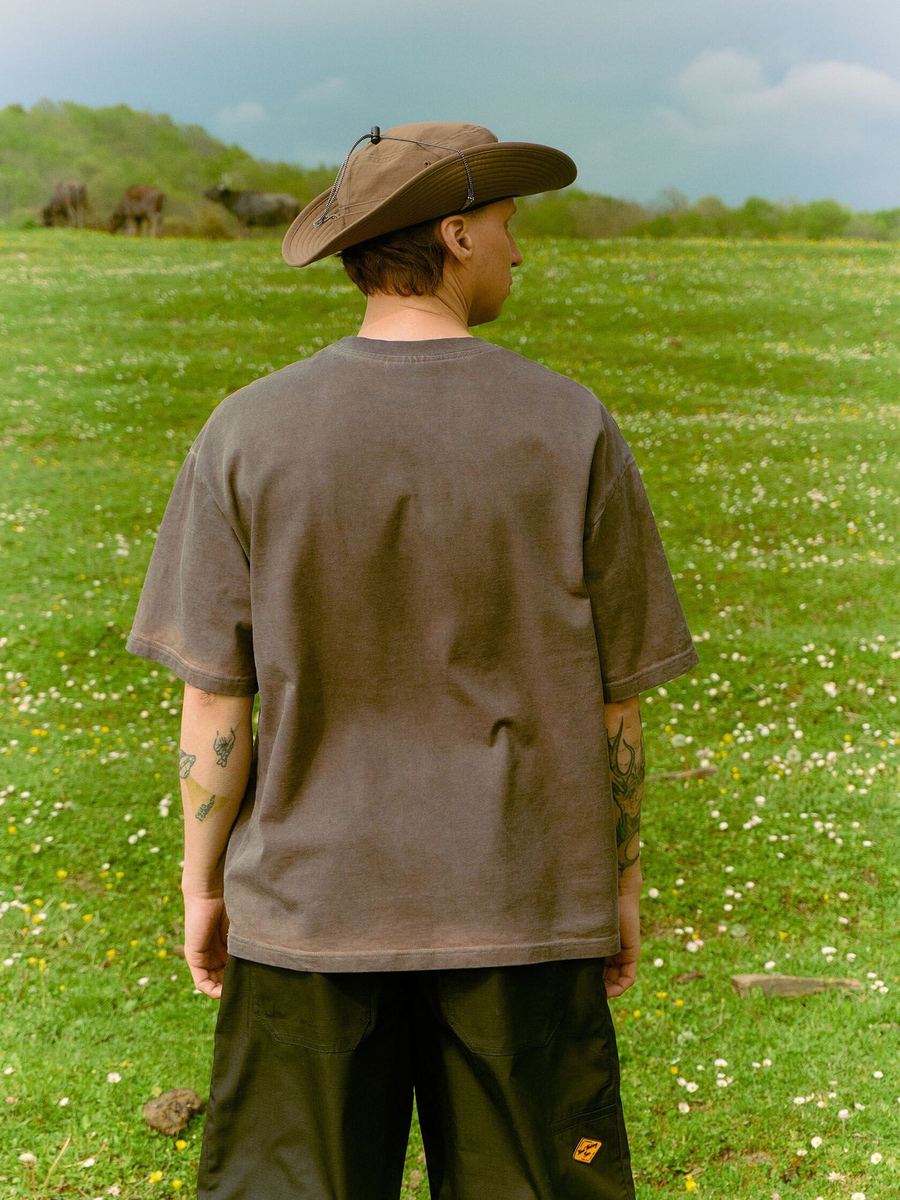 CALLED A GARMENT — Футболка Stout Brown Dyed