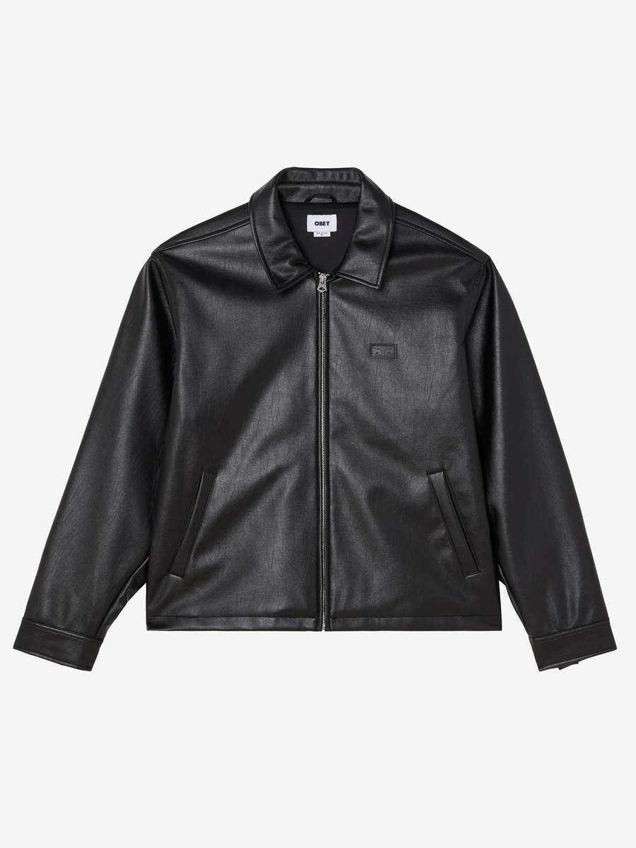OBEY — Куртка Workman PU Jacket Black