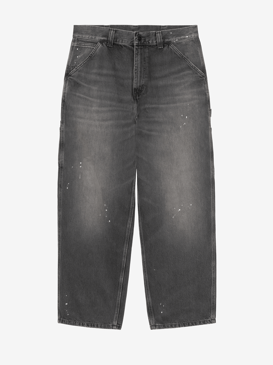 CARHARTT WIP — Джинсы Single Knee Black (Destroy Wash, Splatter)