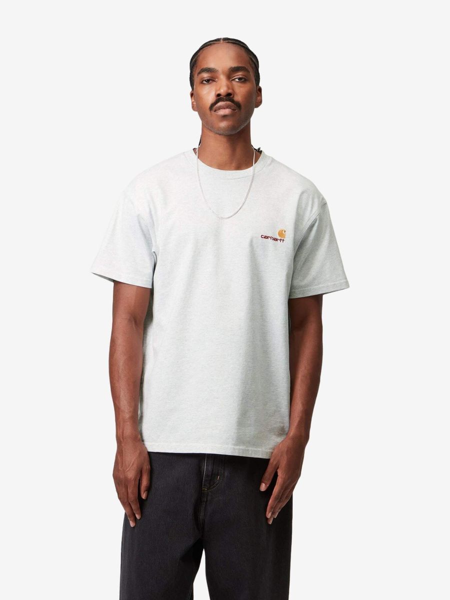 CARHARTT WIP — Футболка American Script Ash Heather