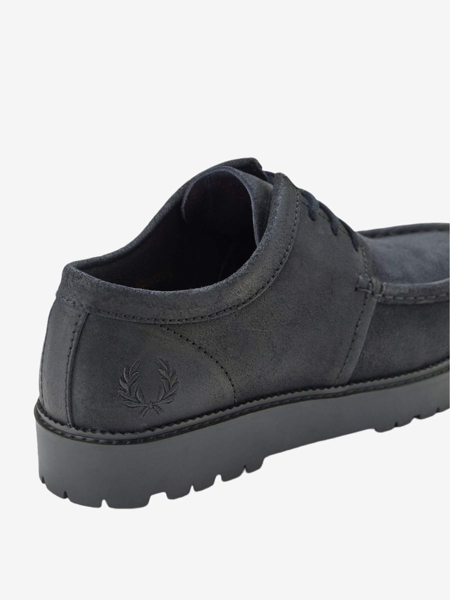 FRED PERRY — Ботинки Kenney Low Waxed Suede Anchor Grey