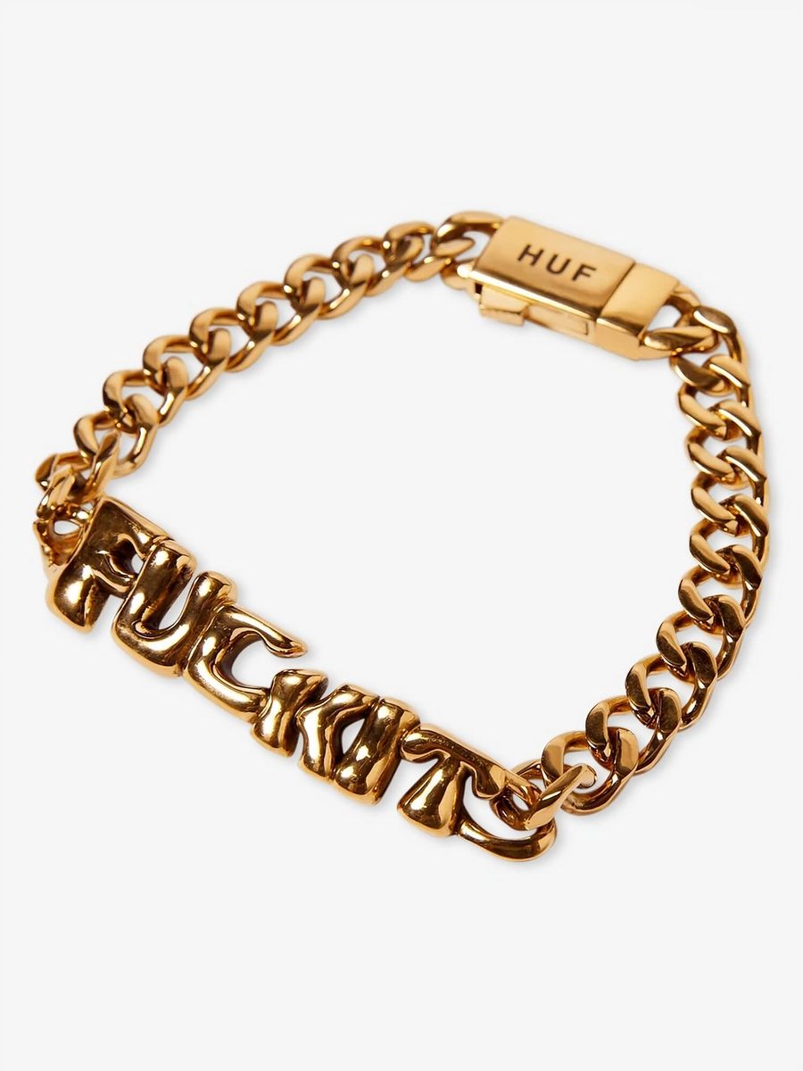 HUF — Браслет F_ck It Warped ID Gold