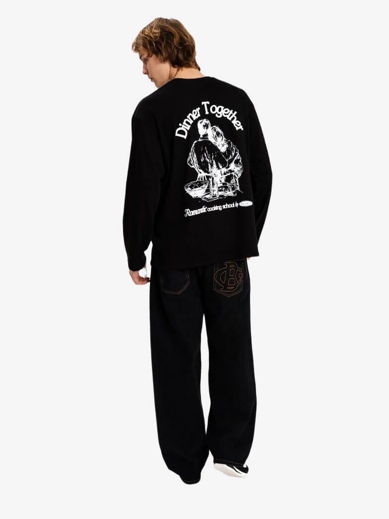 DISSIDENT — Джинсы Coat of Hearts Baggy Jeans Black