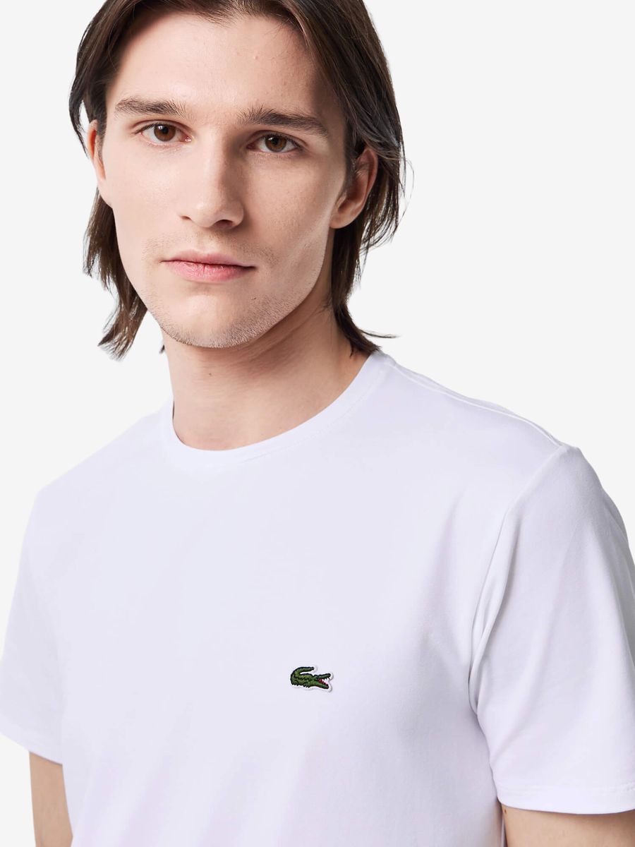LACOSTE — Футболка Slim Fit White