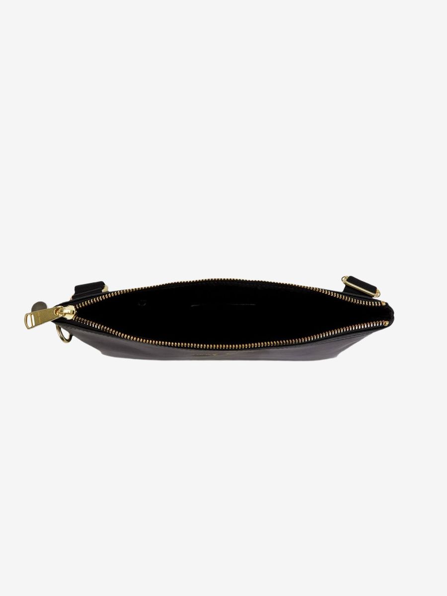 FRED PERRY — Сумка Smooth Leather Sacoche Black