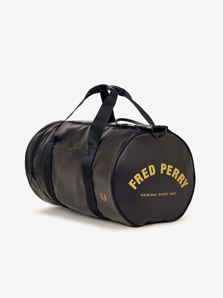 FRED PERRY — Сумка Tonal Barrel Bag Black/Gold