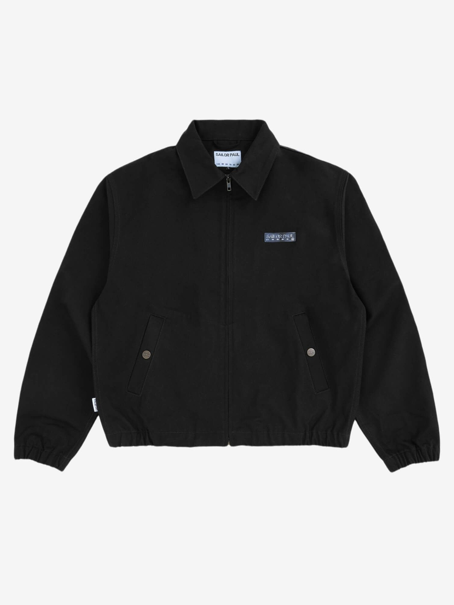 SAILOR PAUL — Куртка Text Logo Twill Jacket Черный