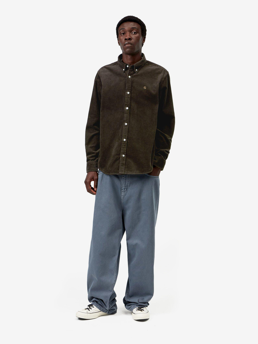 CARHARTT WIP — Рубашка Madison Cord Tobacco