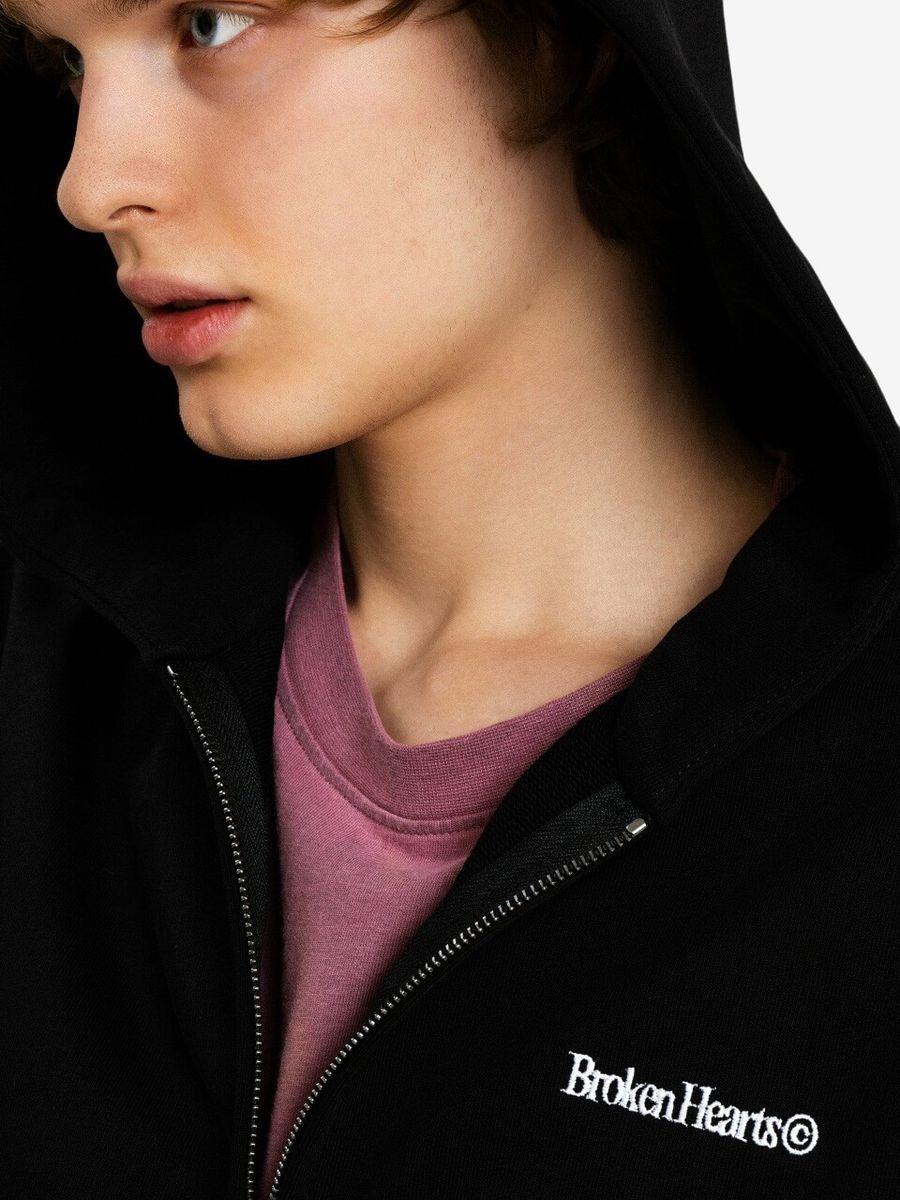 DISSIDENT — Худи Hearts Copyright Zip Hoodie Black