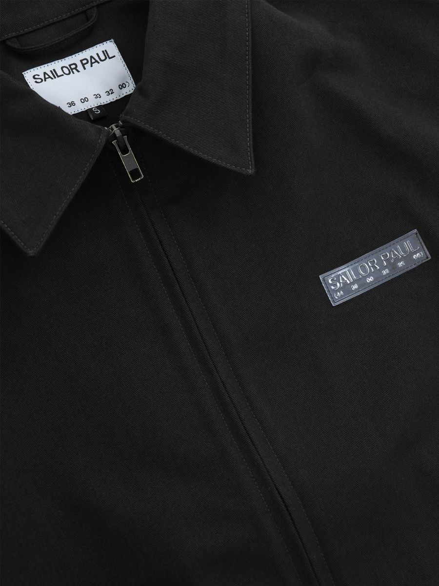 SAILOR PAUL — Куртка Text Logo Twill Jacket Черный