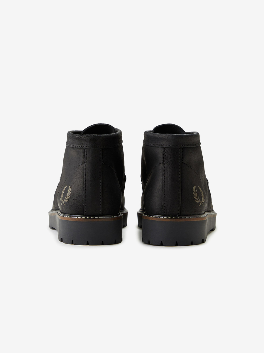 FRED PERRY — Ботинки Waxed Suede Kenny Boot Black