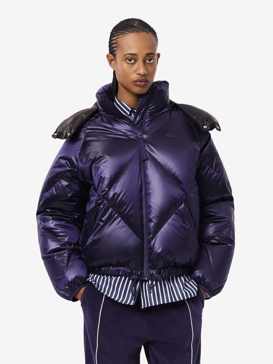 LACOSTE — Куртка W Oversized Puffer Cropped Violet